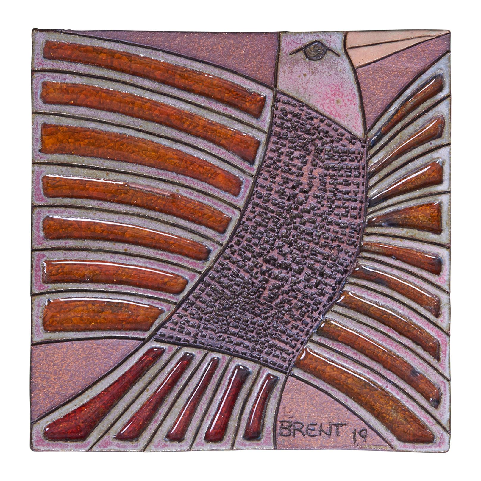 Red Tailed Hawk Plaque by Brent J. Bennett, US, 2019