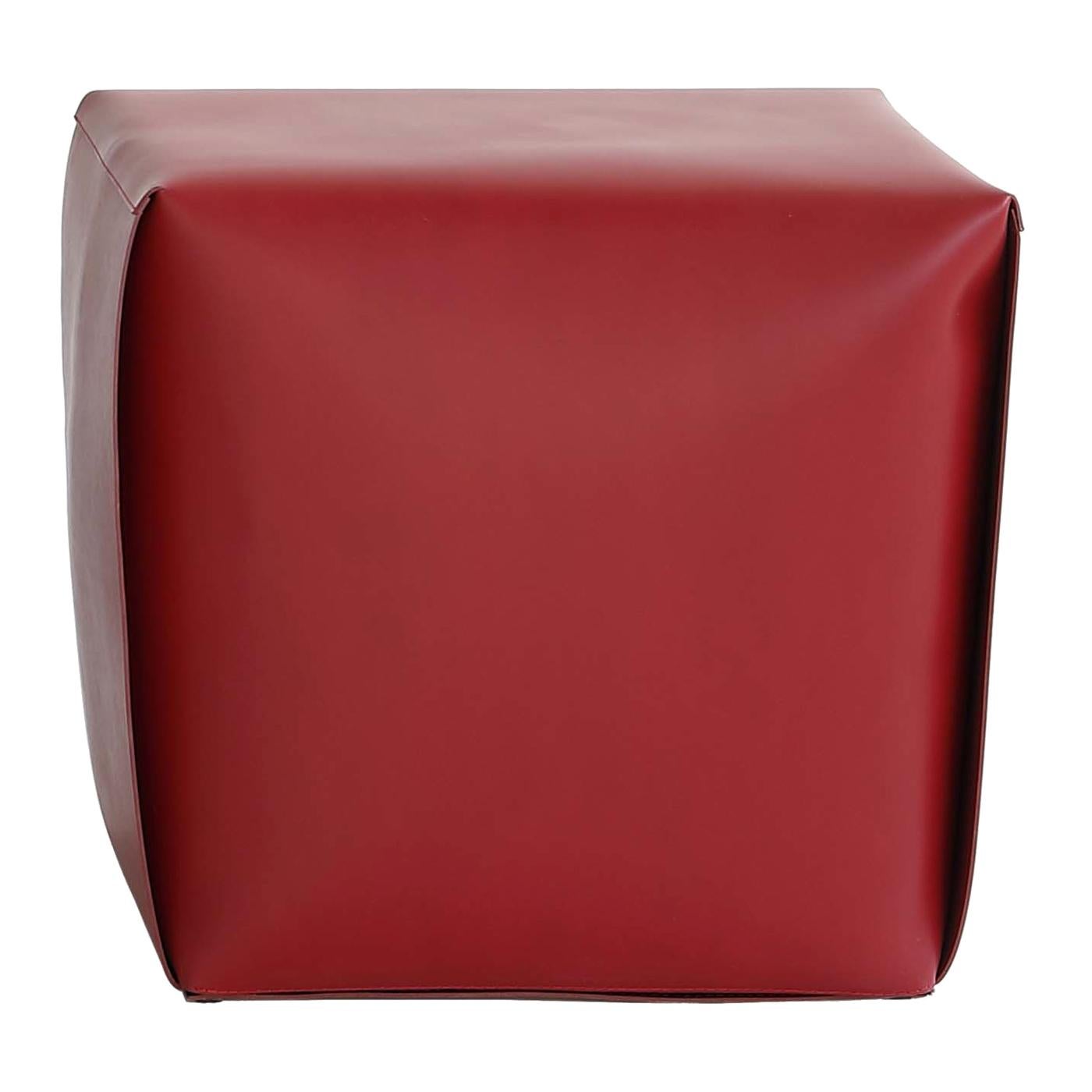 Red Tall Bao Ottoman by Viola Tonucci For Sale