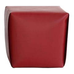 Red Tall Bao Ottoman by Viola Tonucci