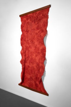 Claudia Jongstra Hängeteppich in Rot Ecologically Friendly