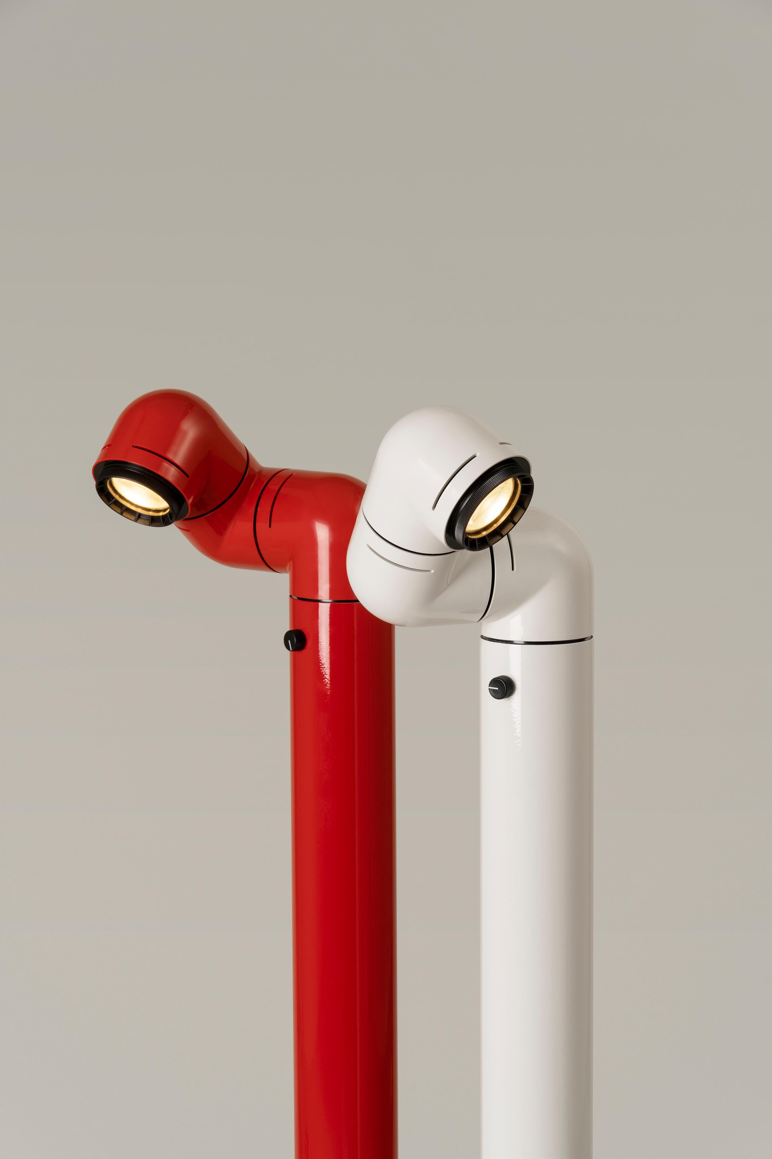 Red Tatu Floor Lamp by André Ricard For Sale 2