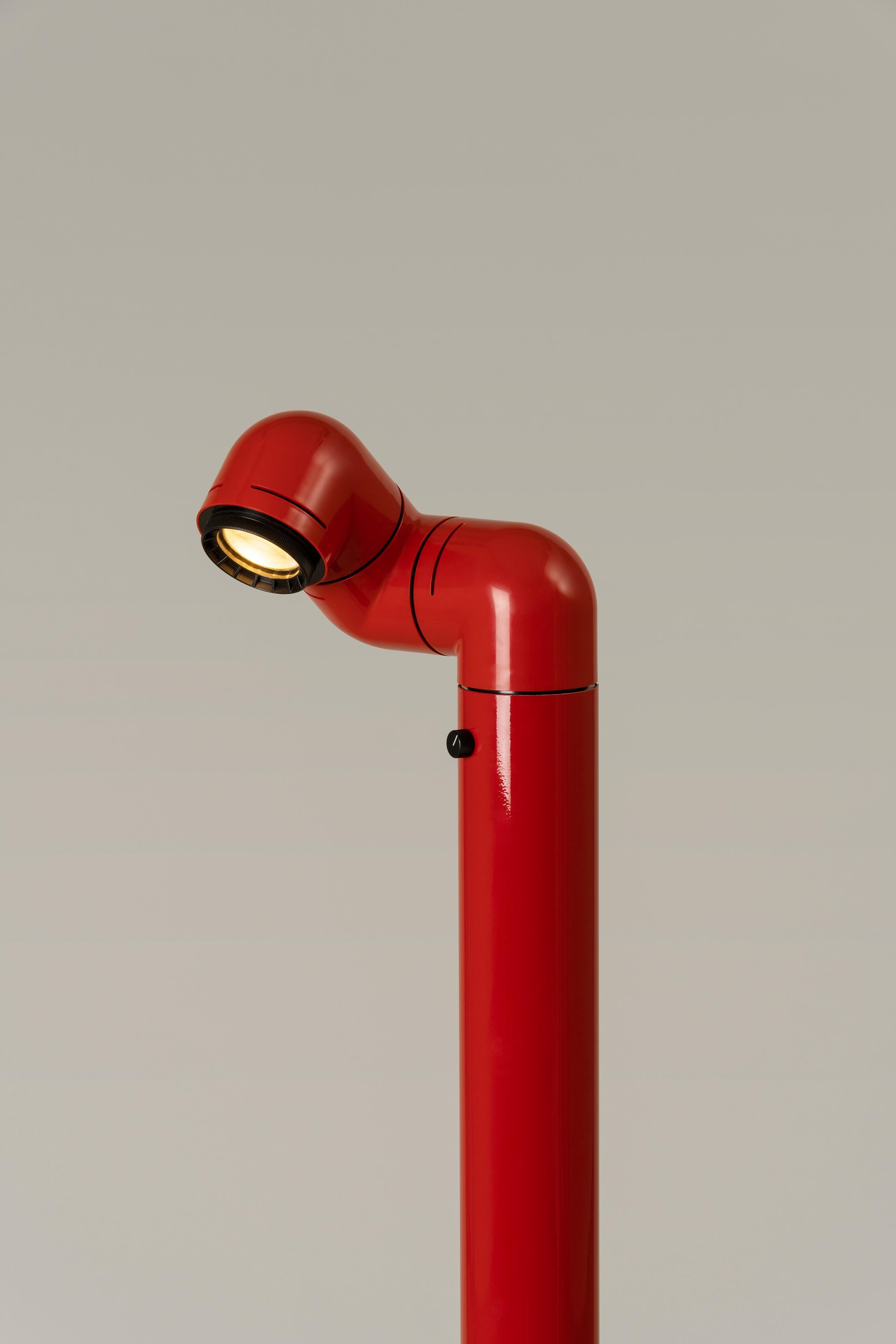 Modern Red Tatu Floor Lamp by André Ricard For Sale