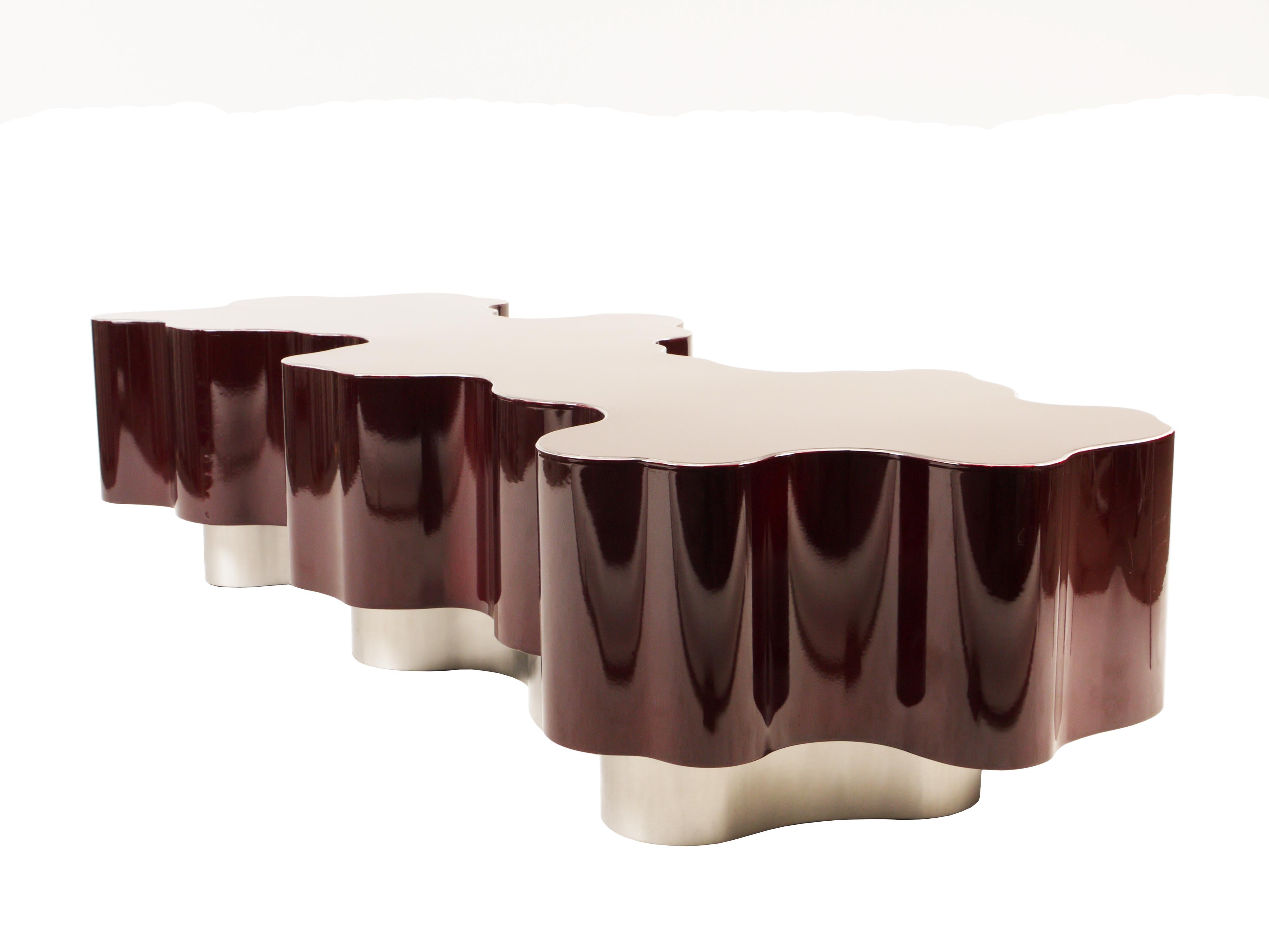 Red Tidal Coffee Table by Bert Furnari

Powder-coated Aluminum

72