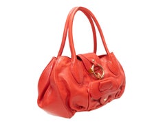 Red Tod's Leather Handbag