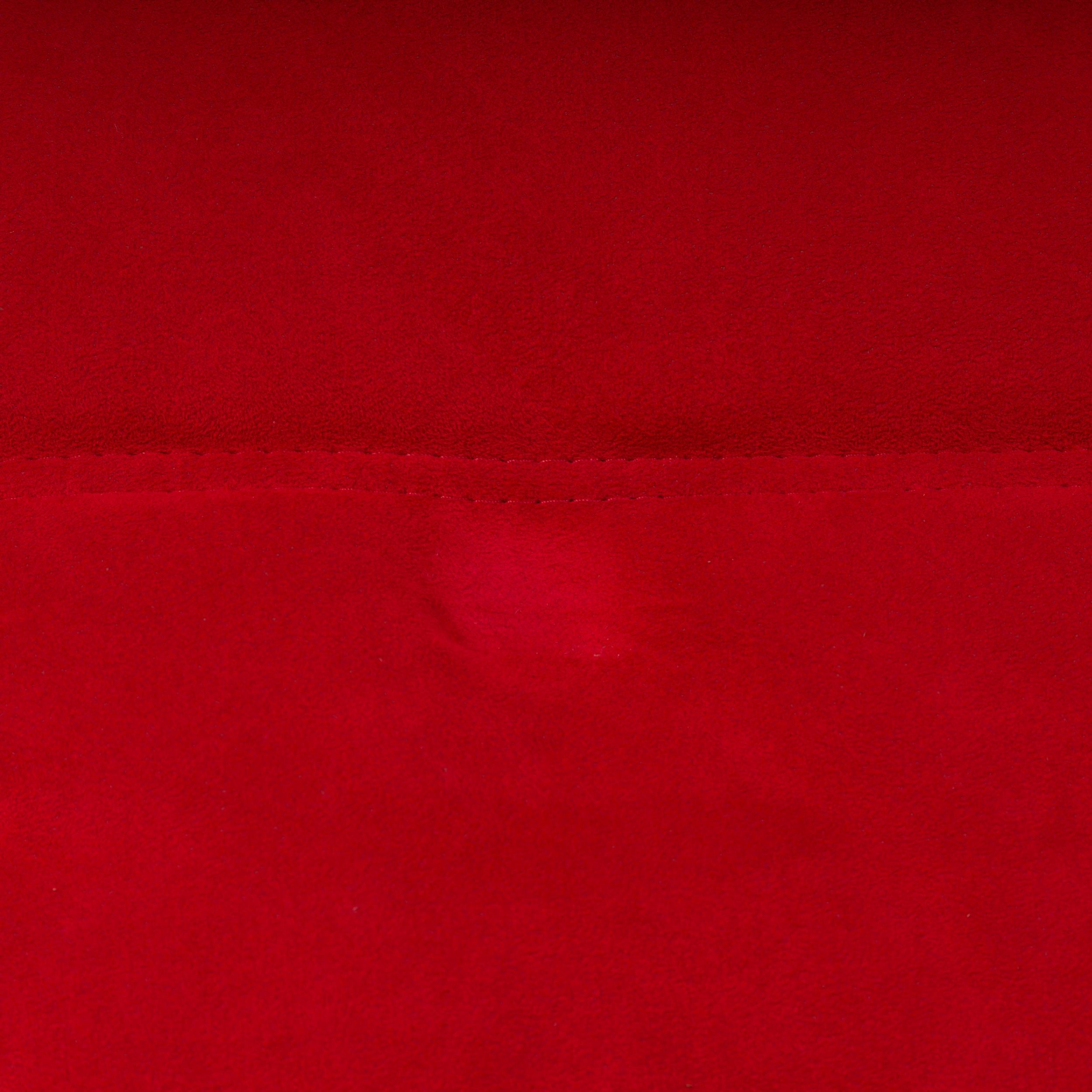Rotes Togo-Sofa von Michel Ducaroy für Ligne Roset, zweiteiliges Set 1