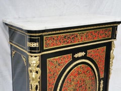 Red Tortoiseshell Napoleon III Boulle Style Cabinet, France, 1870