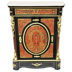 Rotes Schildpatt-Kabinett im Boulle-Stil Napoleon III.:: Frankreich:: 1870