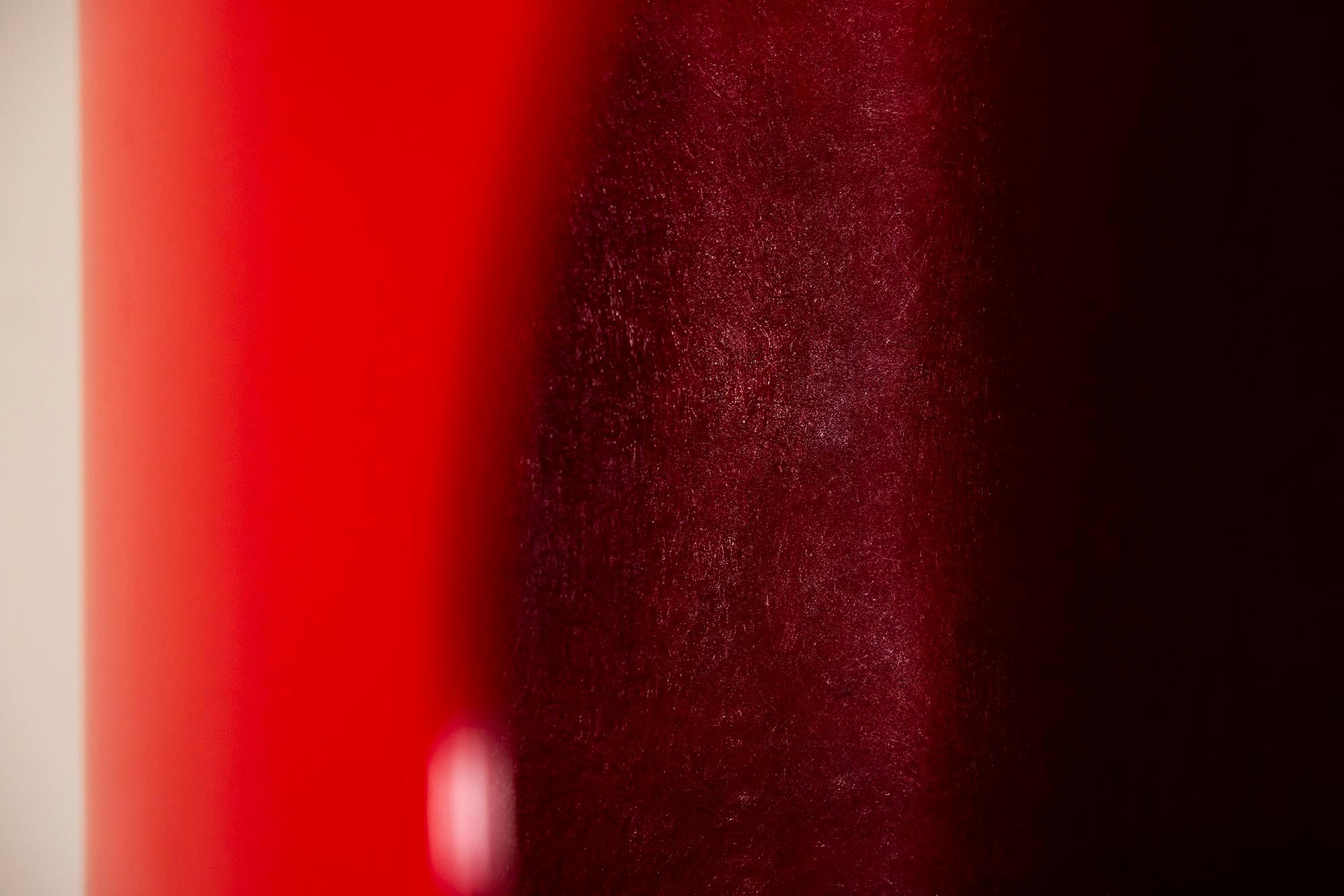 Red Totem Shelf by Valeric Doubroucinskis for Rodier, France 1970s 3