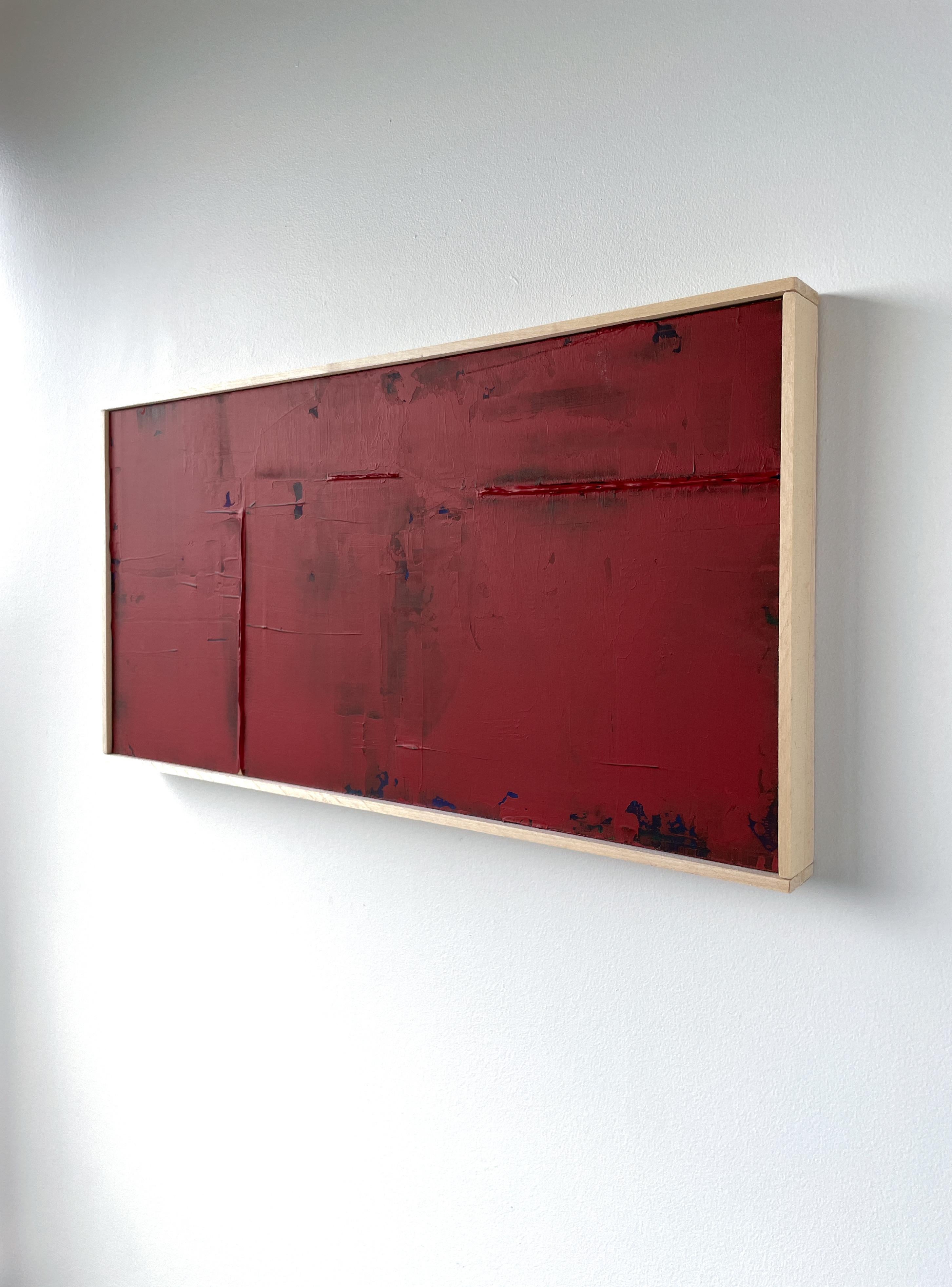 Mid-Century Modern 'Kurenai’, Abstract Painting by Roan Barrion For Sale