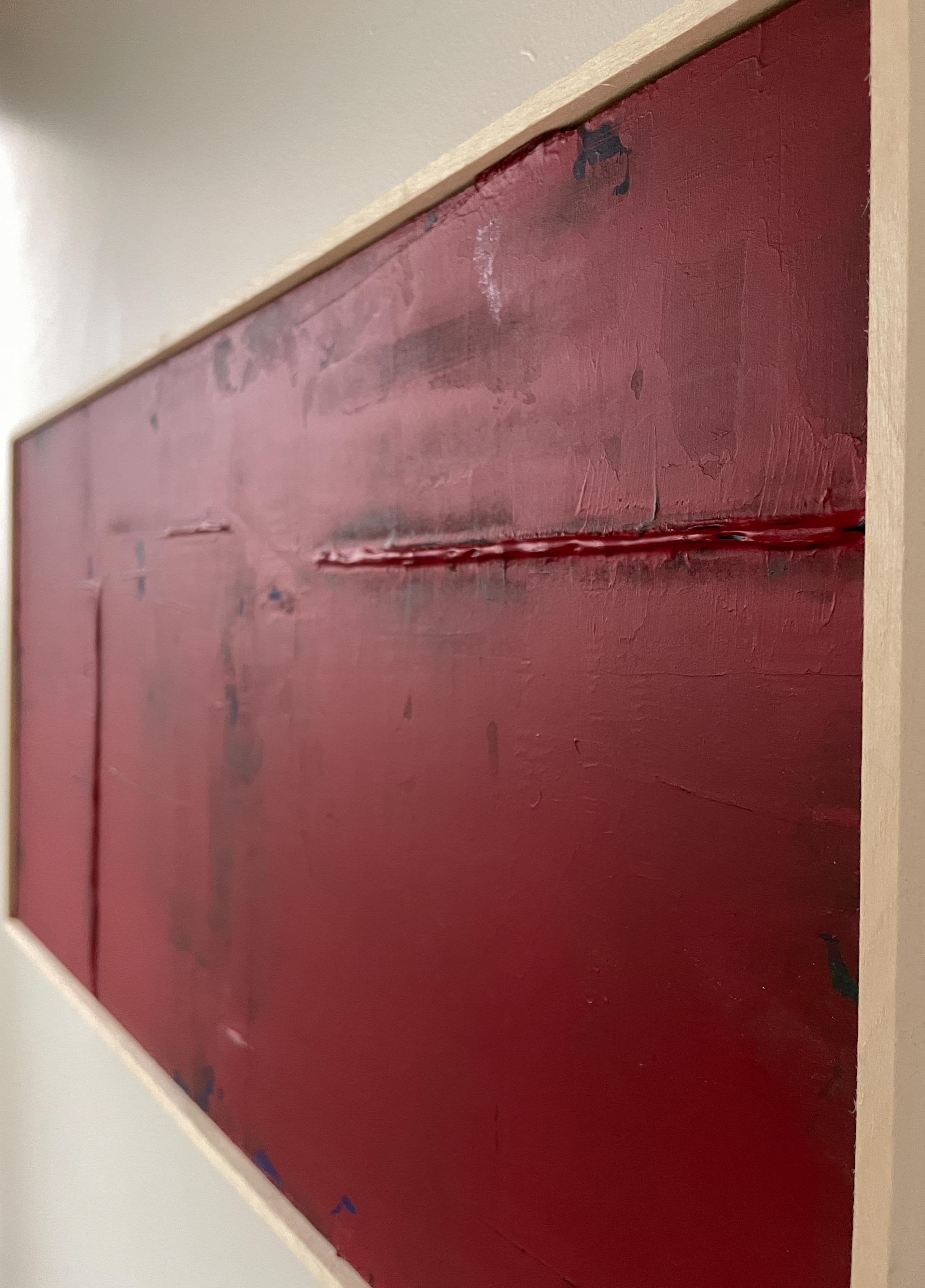 Painted 'Kurenai’, Abstract Painting by Roan Barrion For Sale