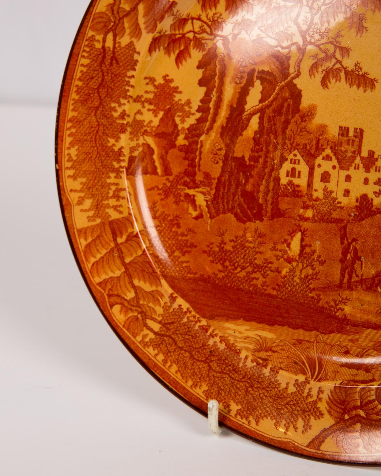 Romantic Red Transfer ware Dishes