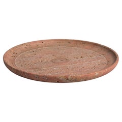 Red Travertine Dish