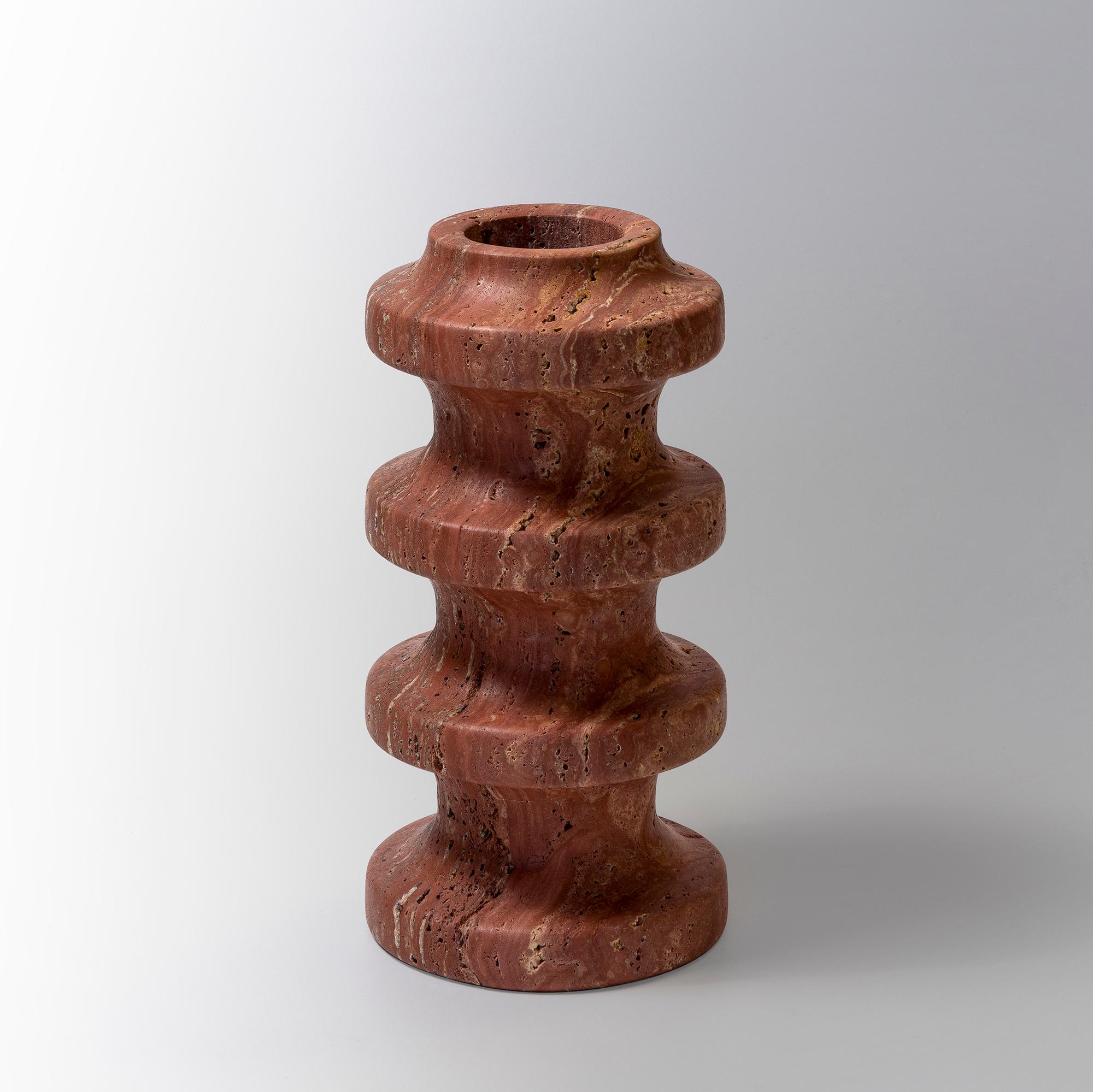 Red Travertine High Vase by Etamorph
Dimensions: Ø 13.5 x H 27 cm.
Materials: Red Travertine.

Available in different stone options. Please contact us. 

ETAMORPH is a NYC-based design boutique studio specializing in contemporary objects, custom