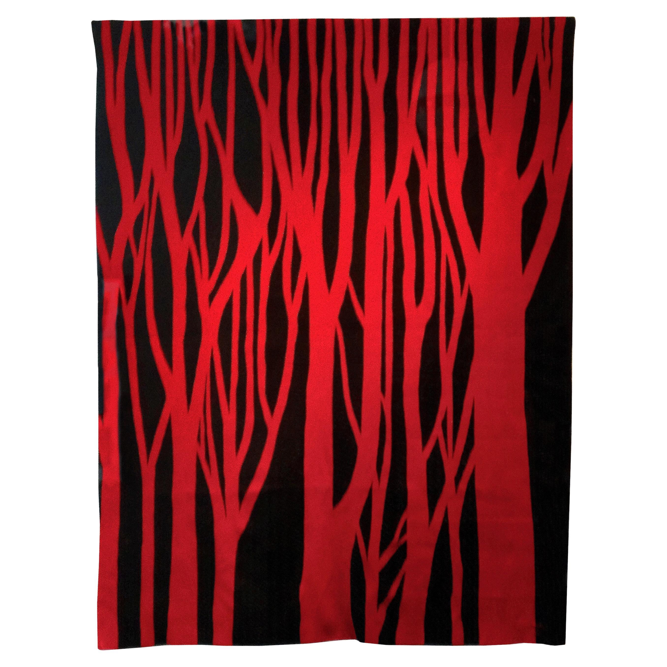 Red Trees Tapestry For Sale