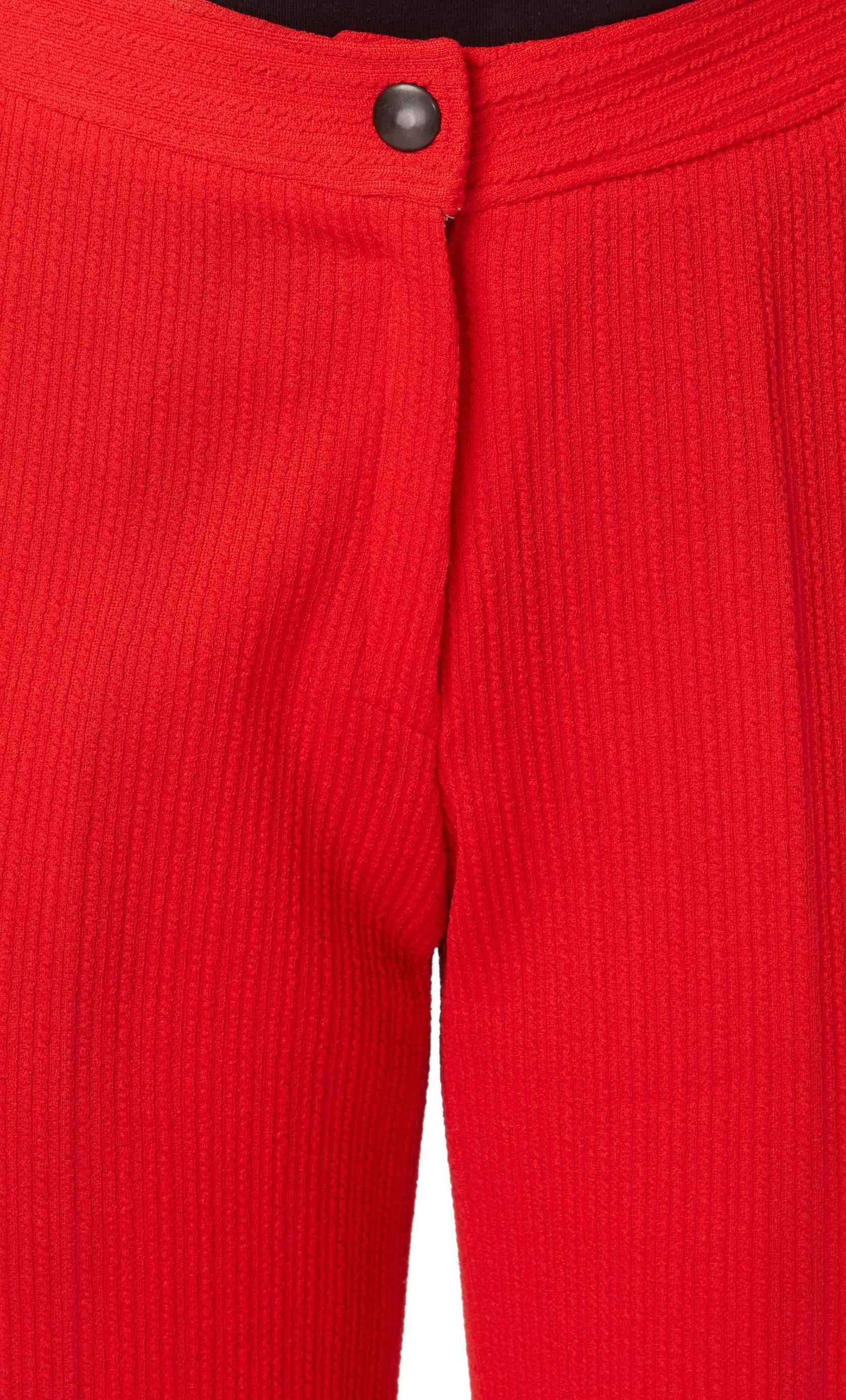 Women's Red trousers, circa 1972