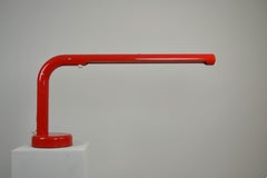 Red “Tube” Desk lamp designed by Anders Pehrson for Ateljé Lyktan, Sweden, 1970s