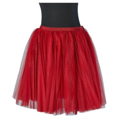 Roter kurzer Tüllrock CHRISTIAN DIOR