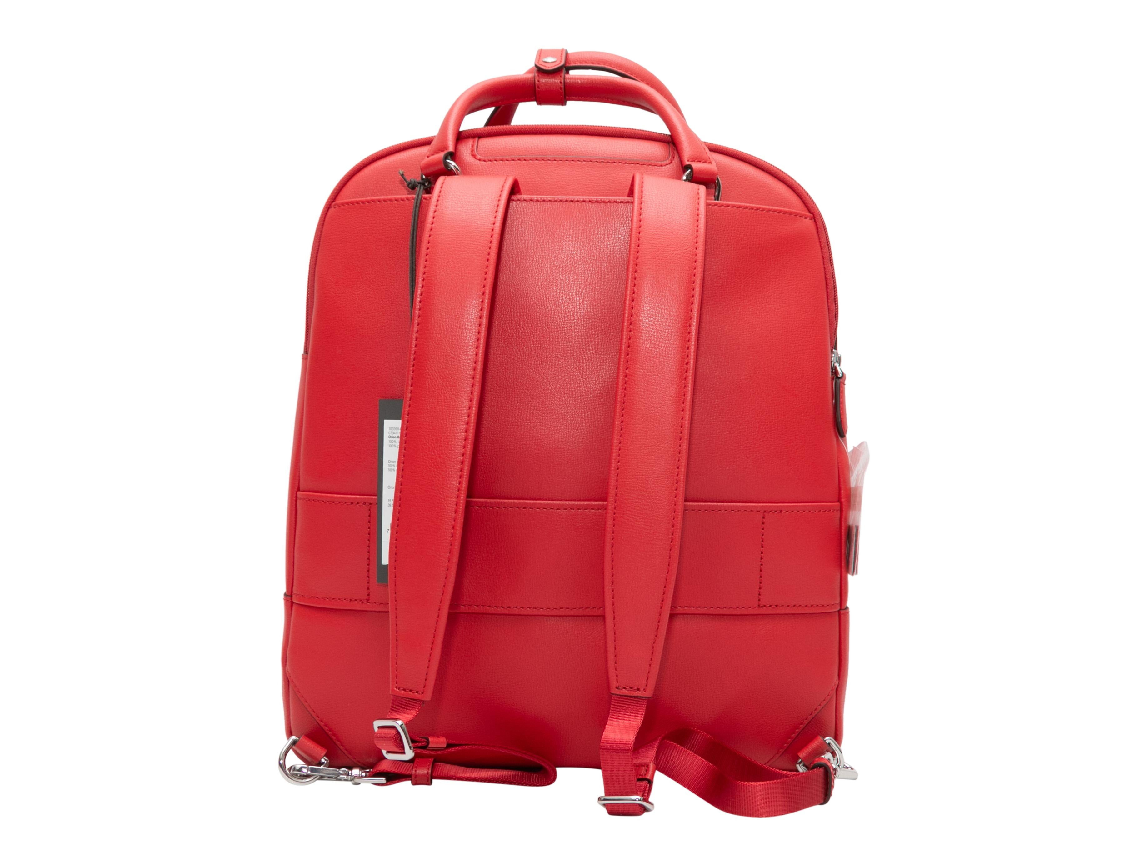 Women's Red Tumi Stanton Leather Backpack