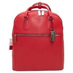 Red Tumi Stanton Leather Backpack