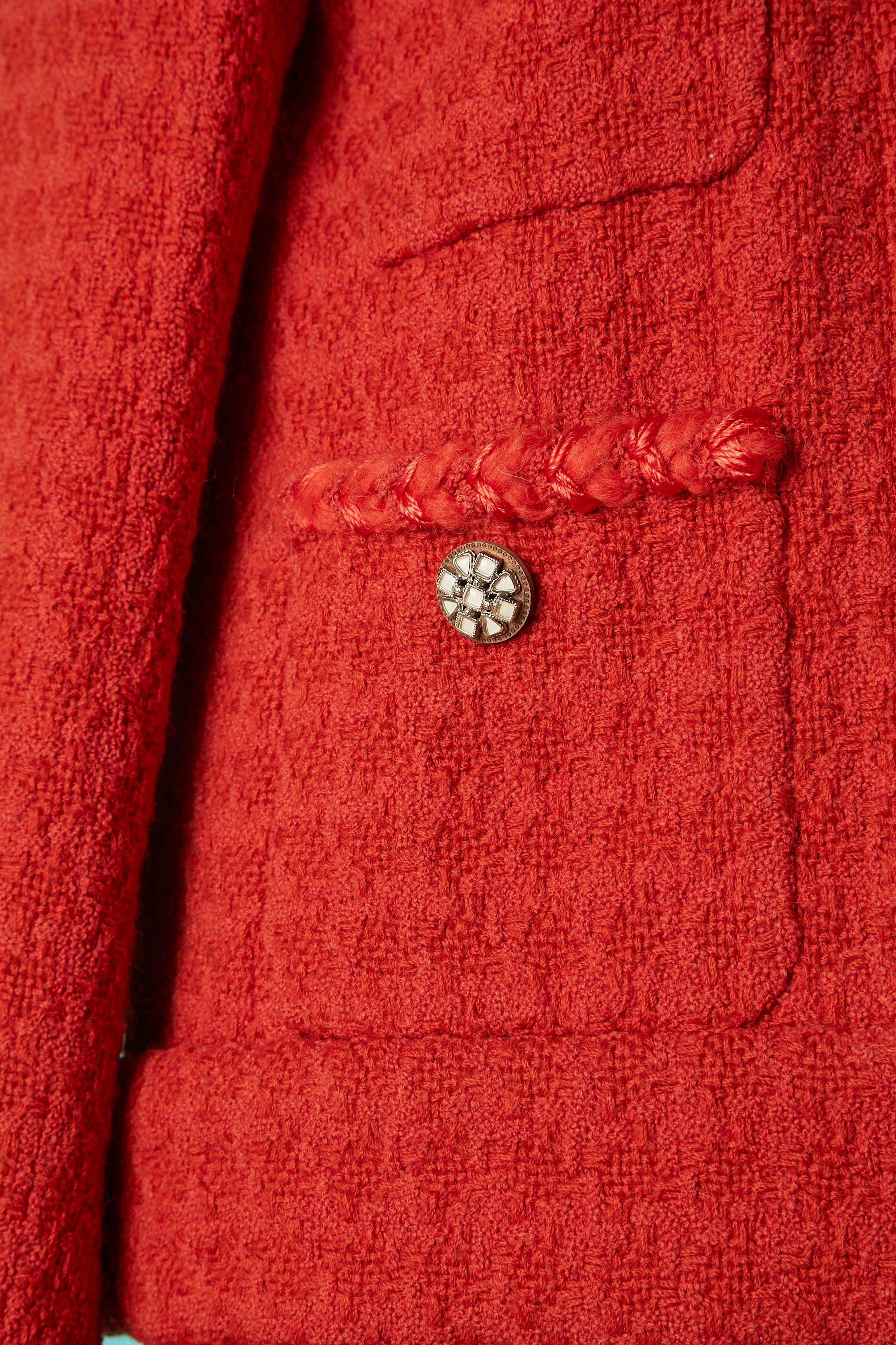 Women's Red tweed skirt-suit Chanel 