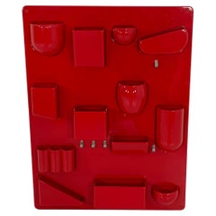 Red Ustensilo Wall Organizer by Dorothee Becker Maurer for Design M, 1960s