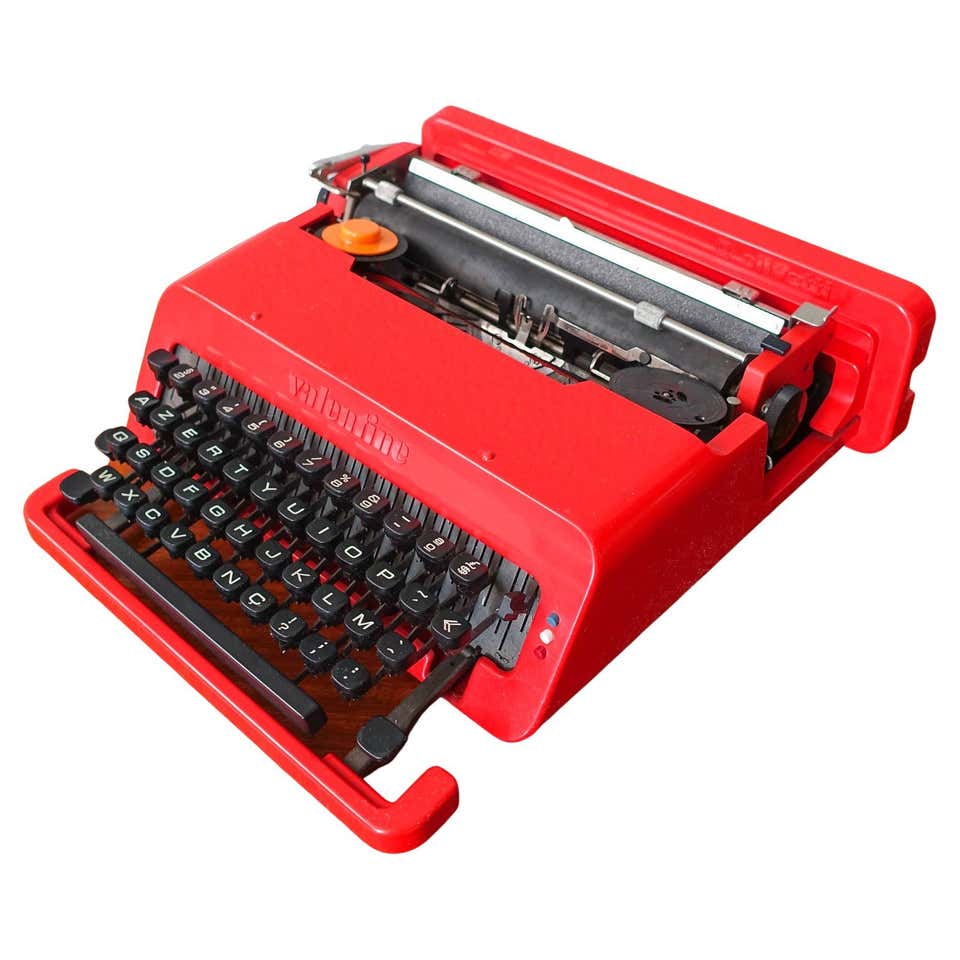 Ettore Sottsass Máquina de escribir Valentine roja para Olivetti ...