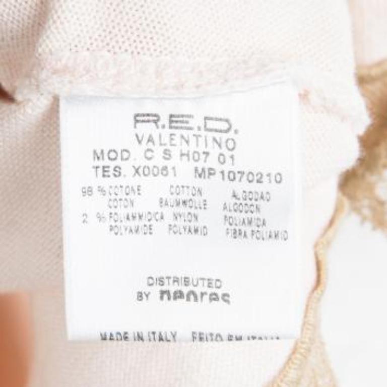 Red Valentino Baby Pink Knit Polka Dotted Top and Cropped Cardigan Set M in vendita 2