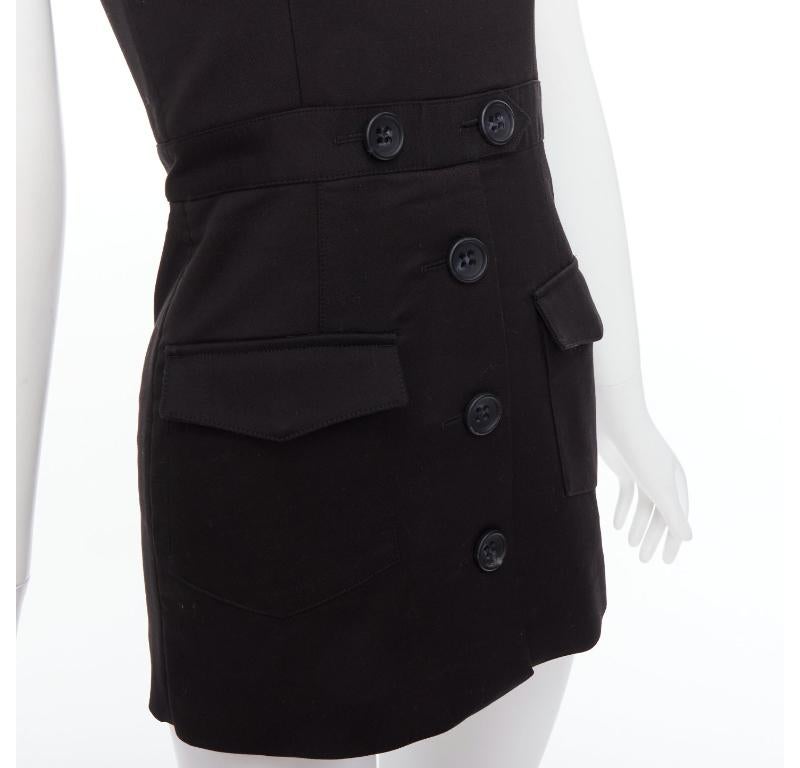 RED VALENTINO black cotton buttoned strappy cargo romper playsuit IT36 XXS
Reference: YIKK/A00181
Brand: Red Valentino
Material: Cotton, Blend
Color: Black
Pattern: Solid
Closure: Zip
Lining: Black Fabric
Extra Details: Go where only the risque go