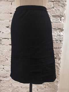 Red Valentino black cotton skirt