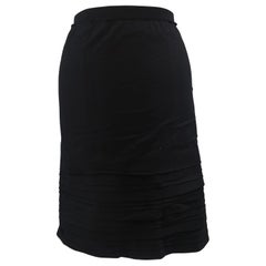 Red Valentino black cotton skirt