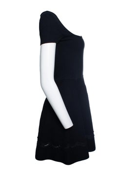 Red Valentino, black dress with lace