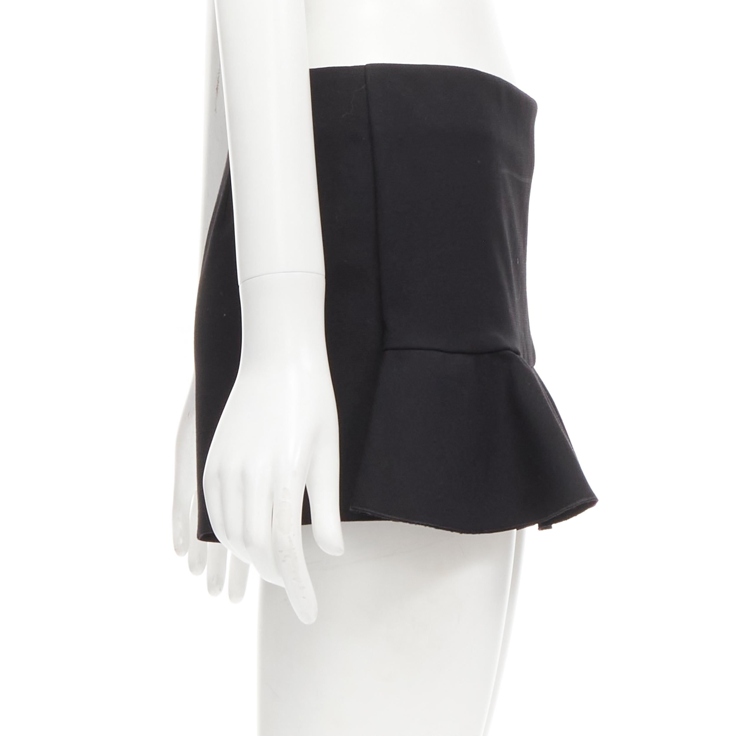 Women's RED VALENTINO black frilly ruffle hem mid rise shorts skirts skorts IT38 XS For Sale