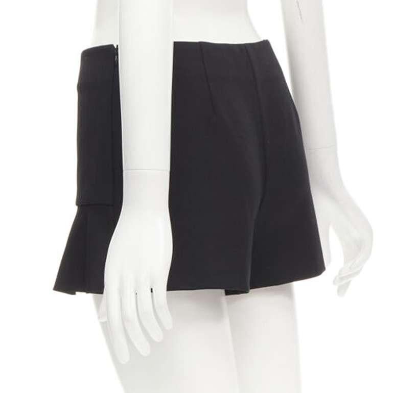 RED VALENTINO black frilly ruffle hem mid rise shorts skirts skorts IT38 XS For Sale 2