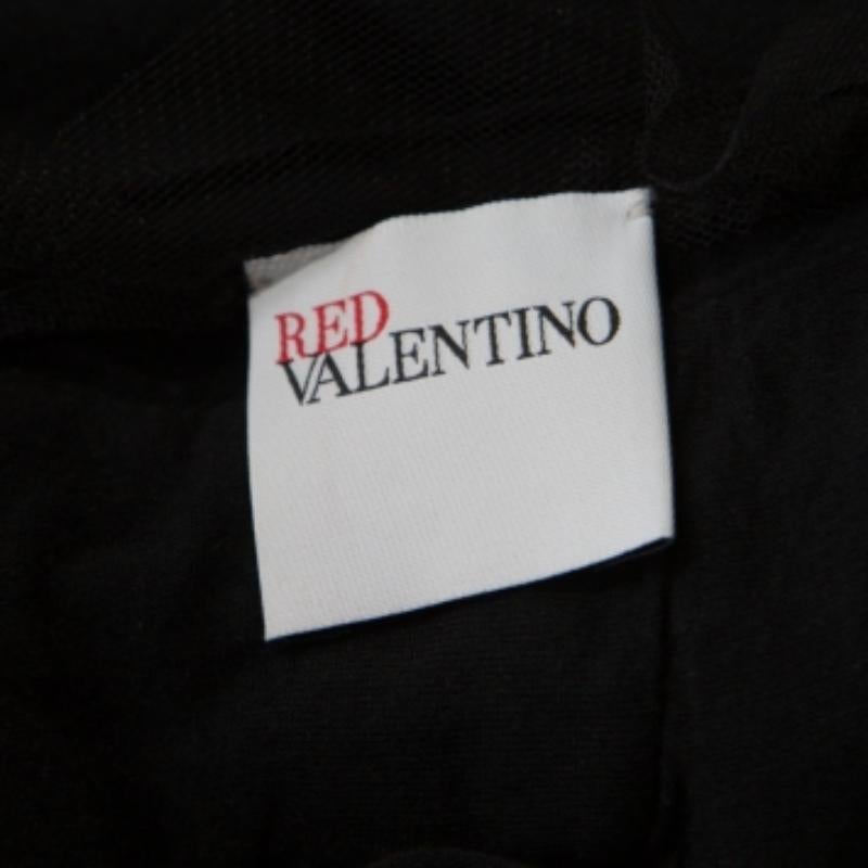 Donna S.I.V.A. Top in maglia nera con paillettes e pizzo con scollo a V. in vendita
