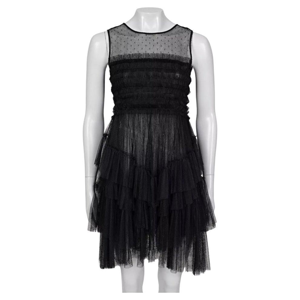 Red Valentino Black Mesh Dress - Size S