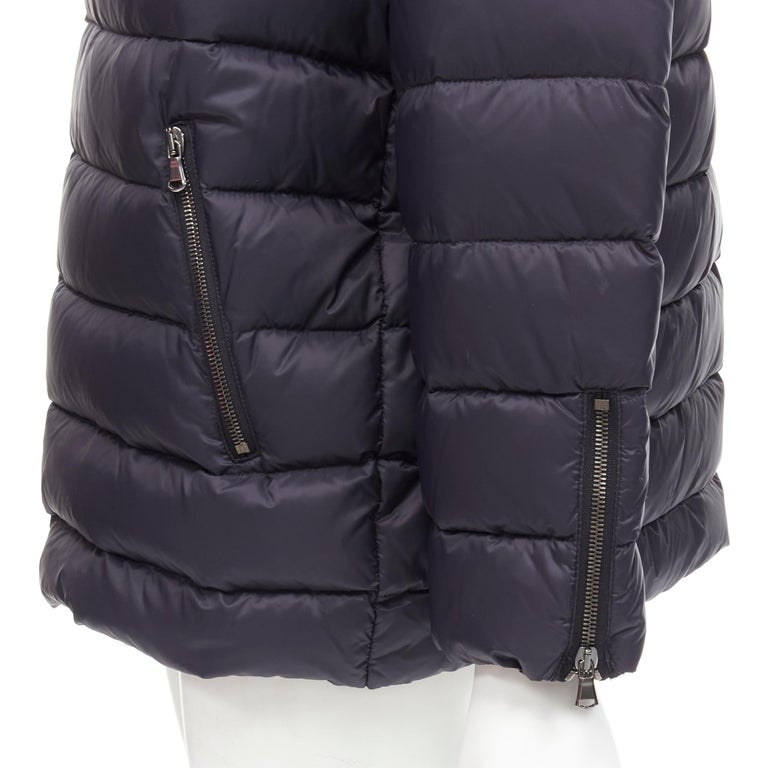 RED VALENTINO black nylon down feather padded biker jacket puffer IT40 S  For Sale at 1stDibs