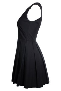 Red Valentino, Black pleated a line dress