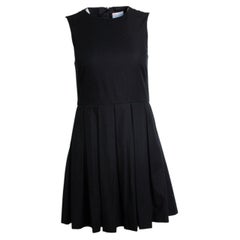 Red Valentino, Black pleated a line dress