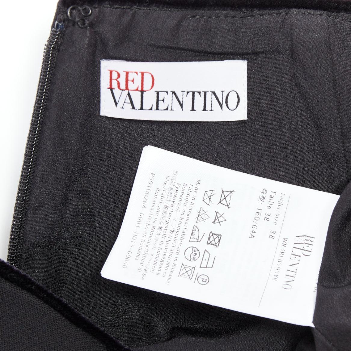 RED VALENTINO black ruffle hem skort shortsIT38 XS For Sale 4