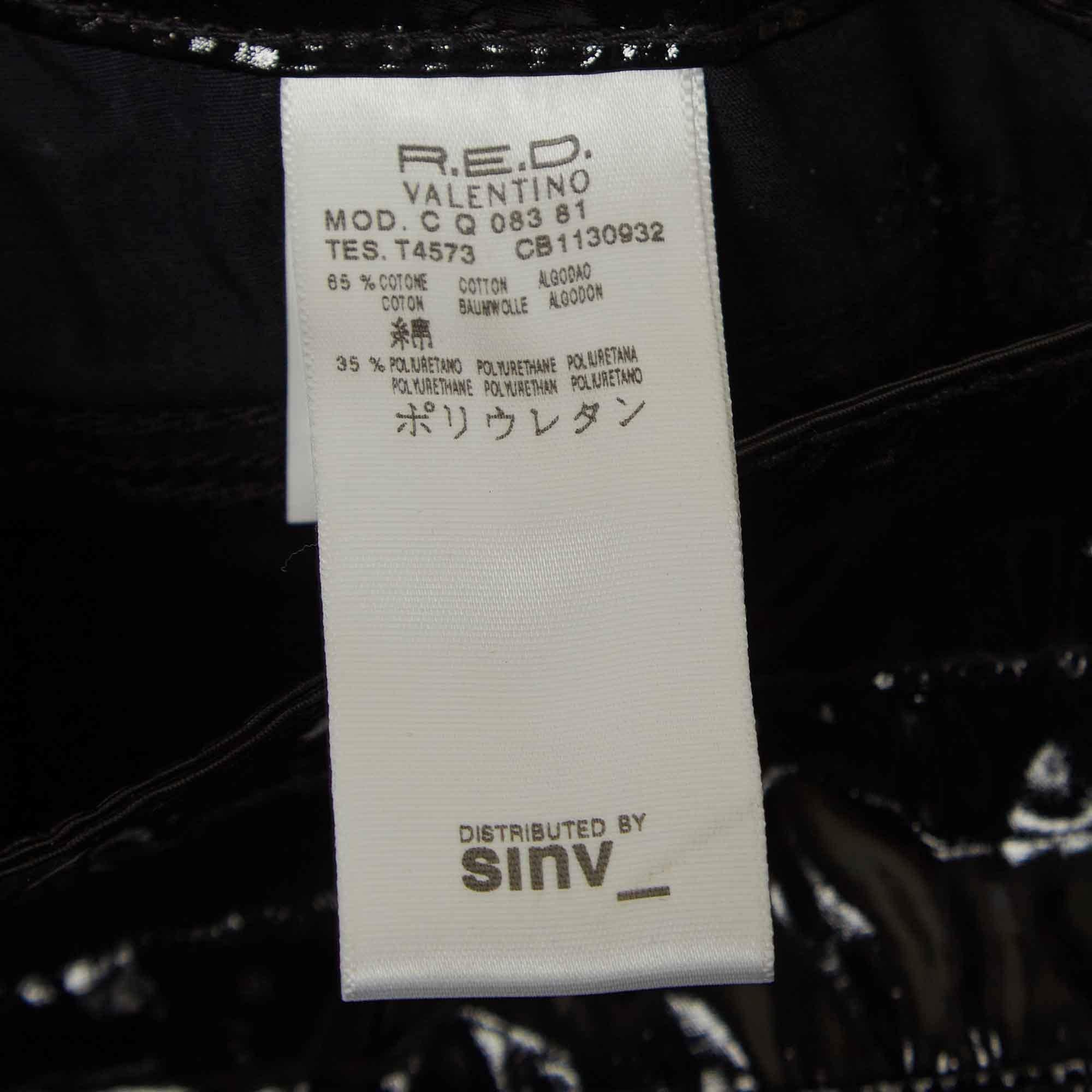 RED Valentino Schwarze Synthetische Detail-Taschenhose M im Angebot 4