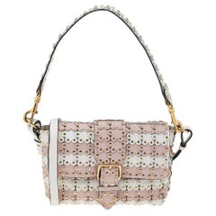 Red Valentino Blush Pink/White Flower Puzzle Shoulder Bag