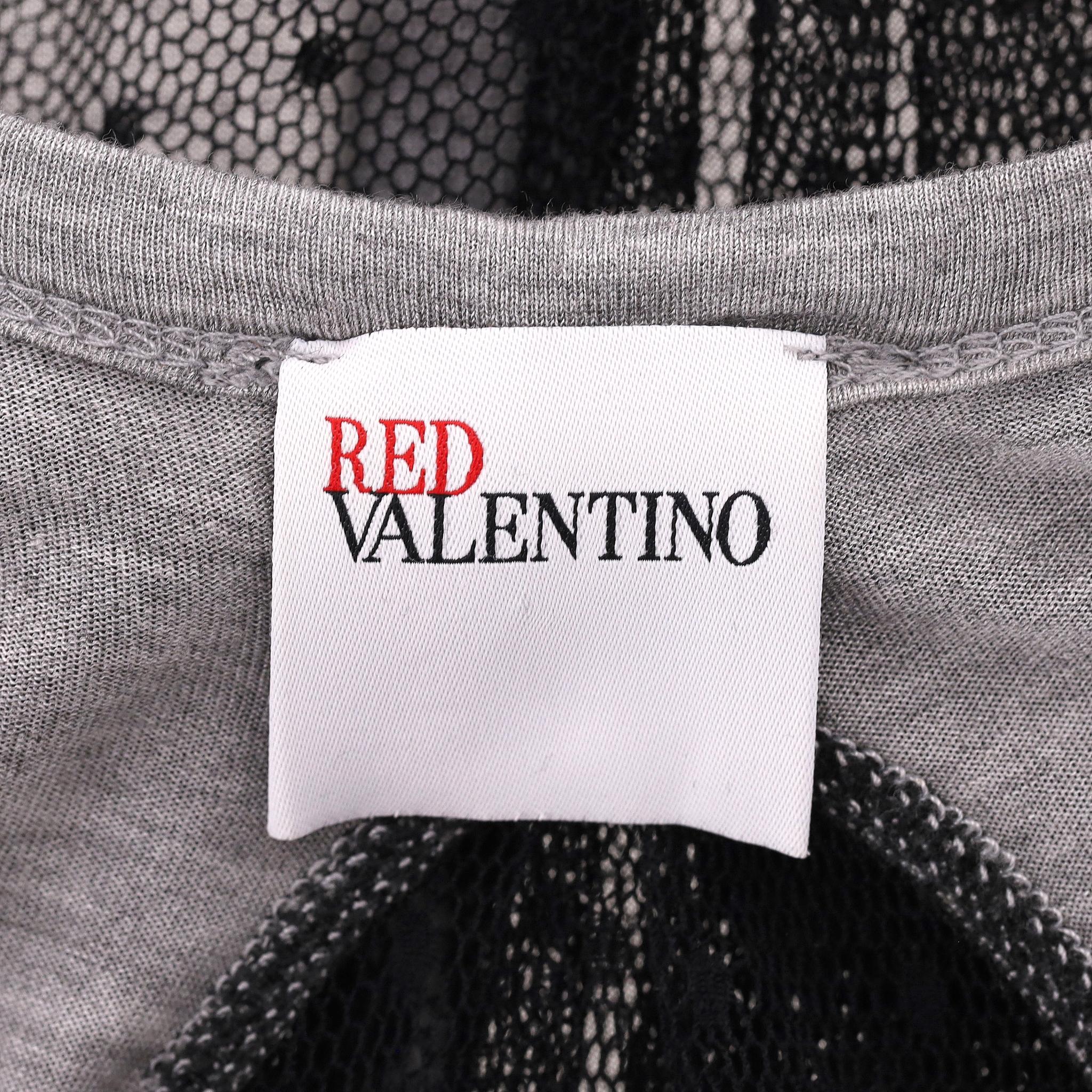 Femenino o masculino Top de algodón Red Valentino con lazo de encaje en la espalda en venta