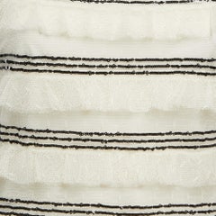 RED Valentino Ivory Tulle Contrast Sequined Neck Tie Detail Mini Dress S