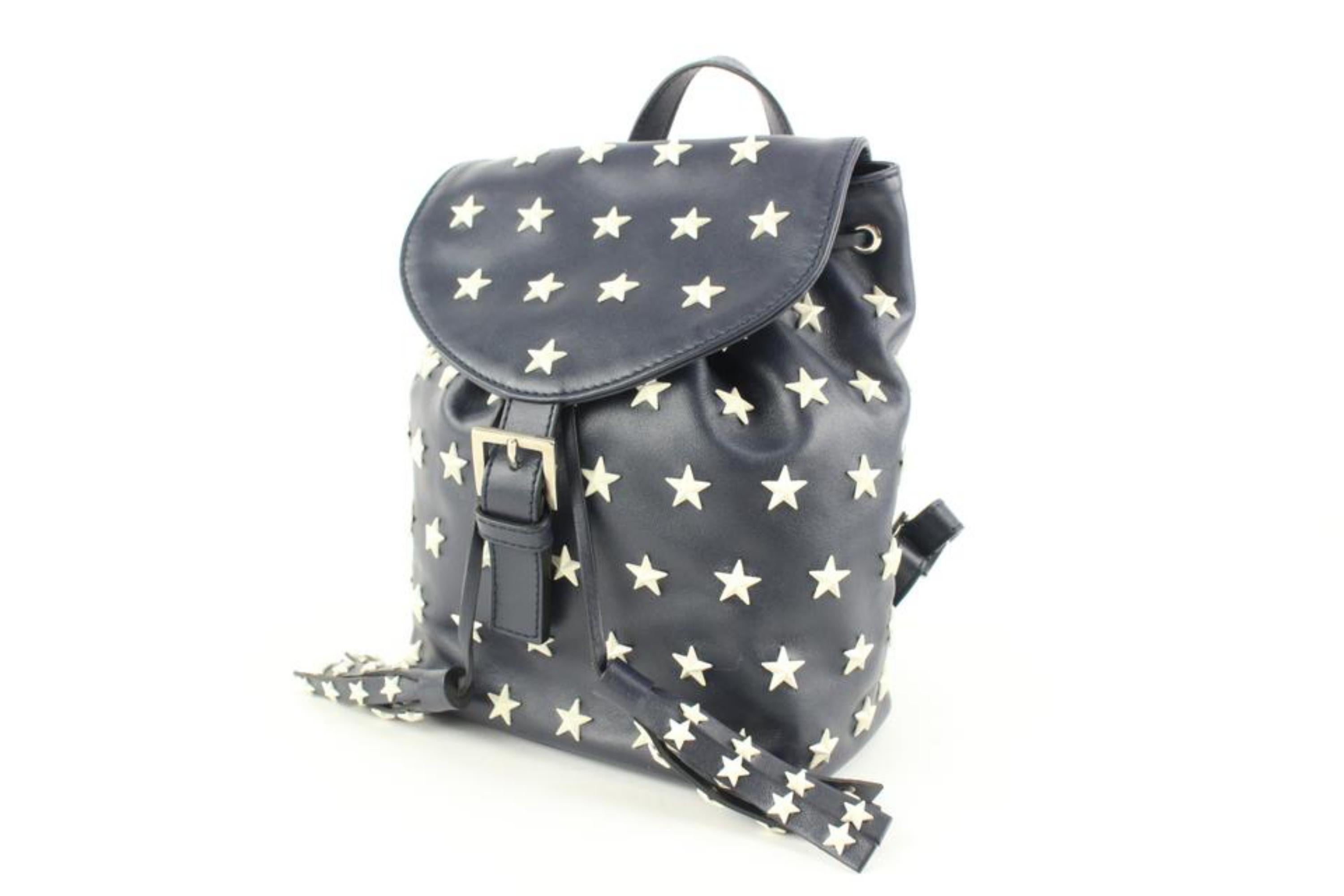 Red Valentino Navy Leather Star Mini Backpack 113re49
Made In: Italy
Measurements: Length:  10