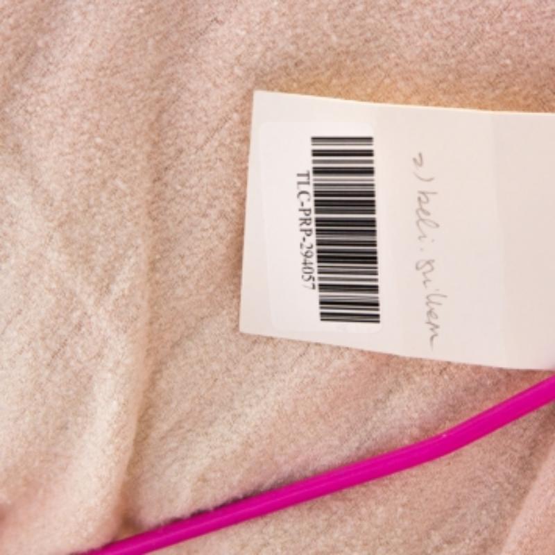 Donna Red Valentino Camicetta rosa pallido in tulle con fiocco e dettaglio trasparente L in vendita