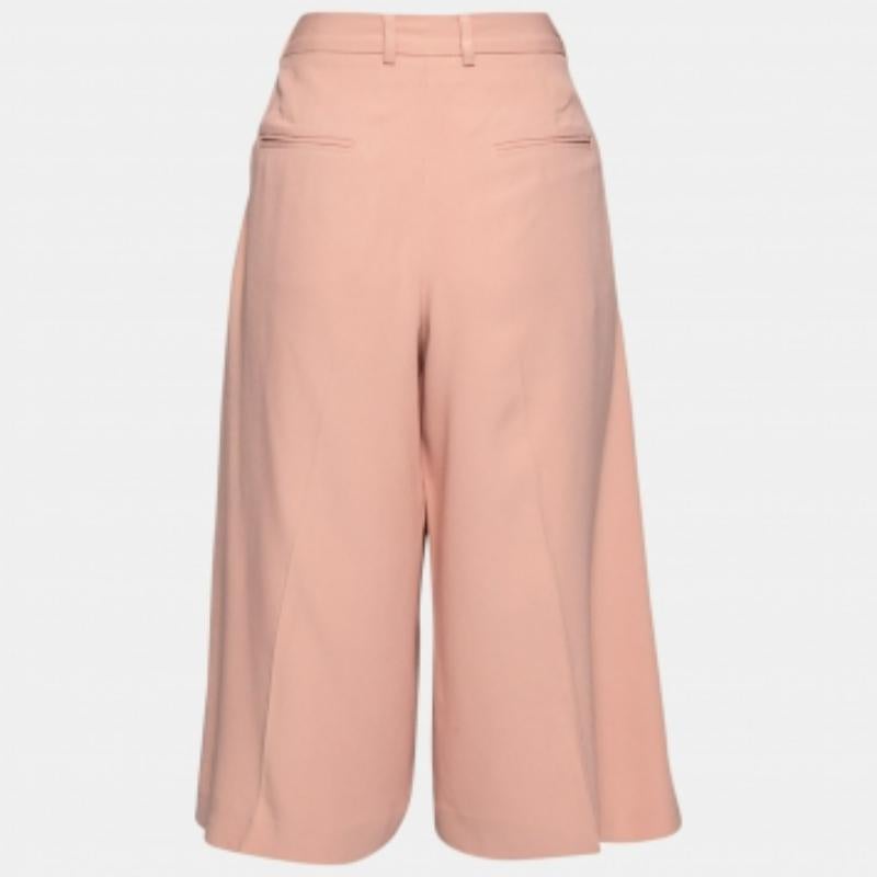 Orange Valentino - Pantalon court en crêpe rose M en vente