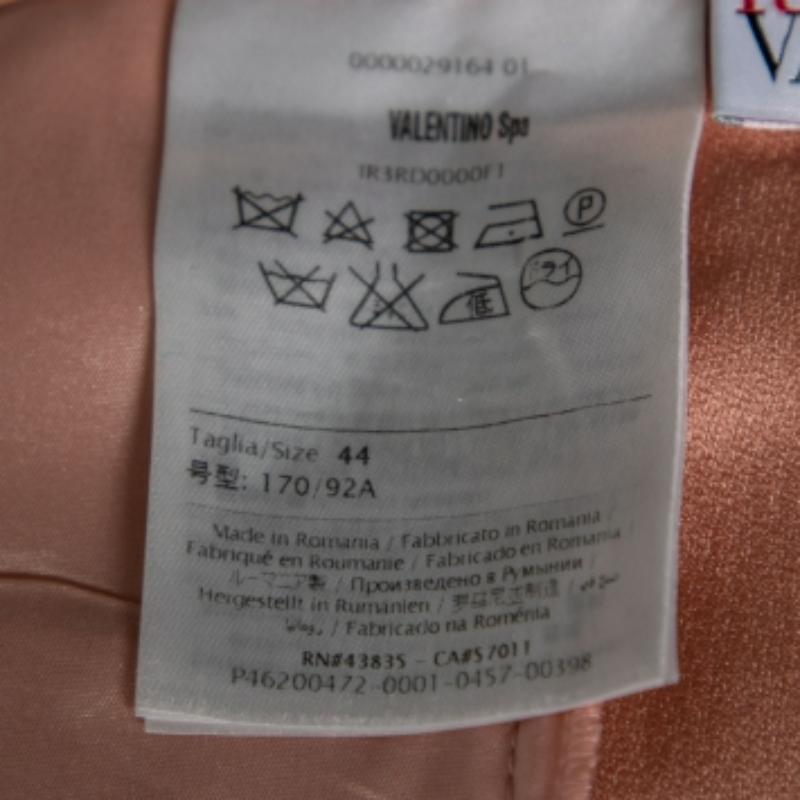 Valentino - Pantalon court en crêpe rose M Pour femmes en vente