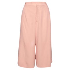 Valentino - Pantalon court en crêpe rose M