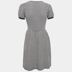 RED Valentino Pink/ Navy Blue Knit Mini Dress M