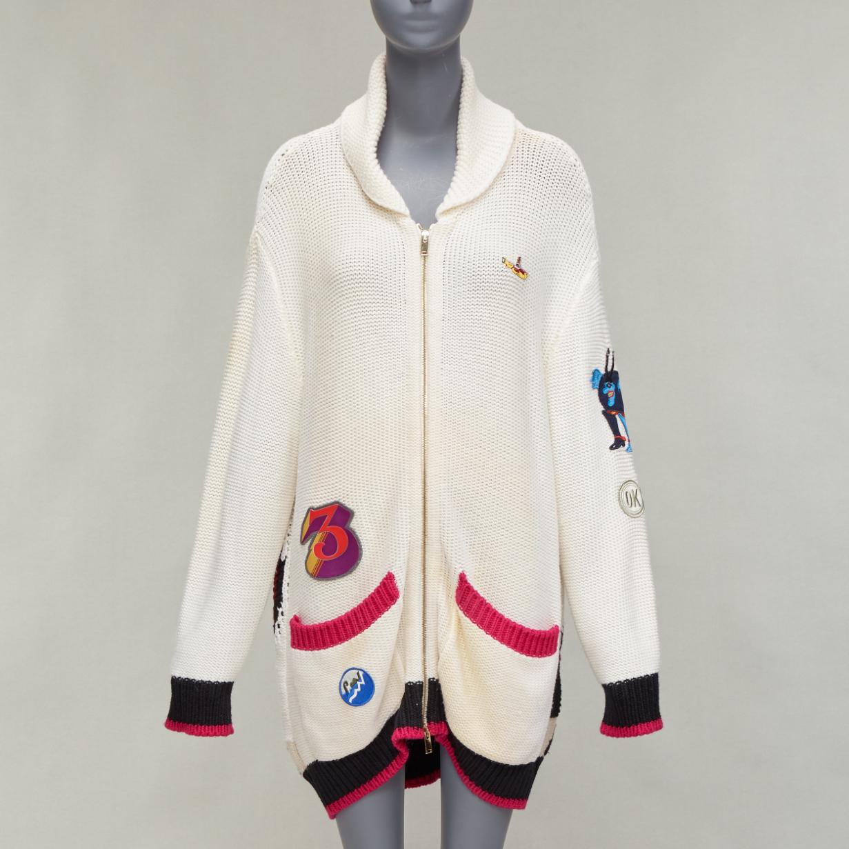 Gray RED VALENTINO powder blue lambskin leather ruffle panel hoodie jacket IT40 S For Sale